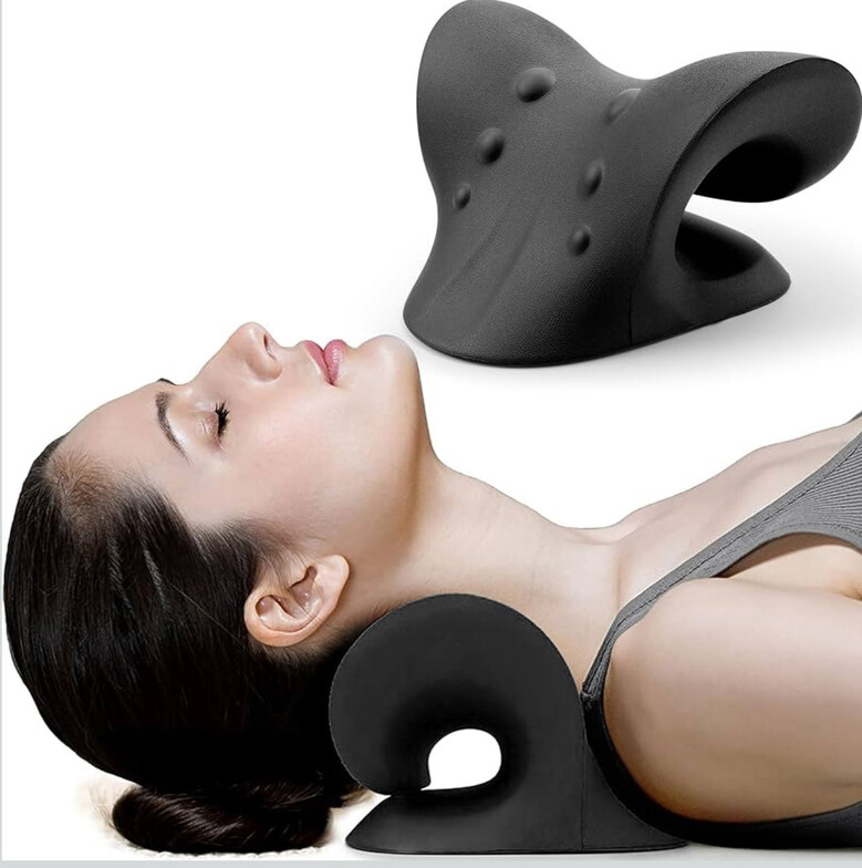 Neck traction pillow for tech-neck relief at Back In Health Wellness Center